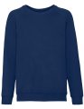 Kinder Sweater Classic Raglan Fruit of the Loom Navy